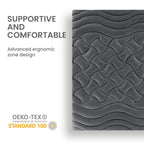 SLEEP ZONE Premium Zoned Cooling Mattress Topper