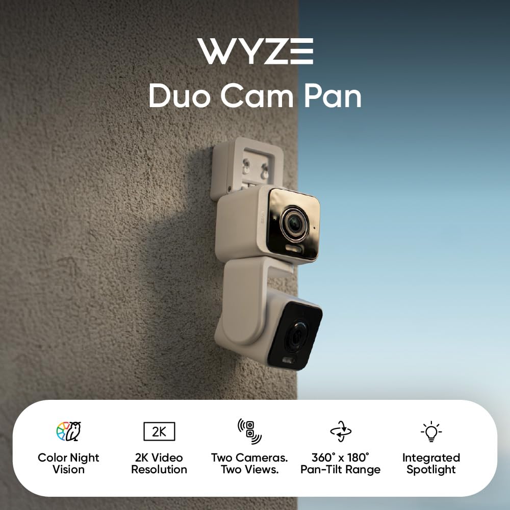 WYZE Cam v4 Smart Home Camera with 2.5K HDR, Built-in Siren & Two-Way Audio