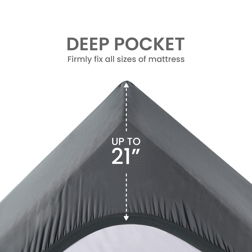 SLEEP ZONE Premium Zoned Cooling Mattress Topper