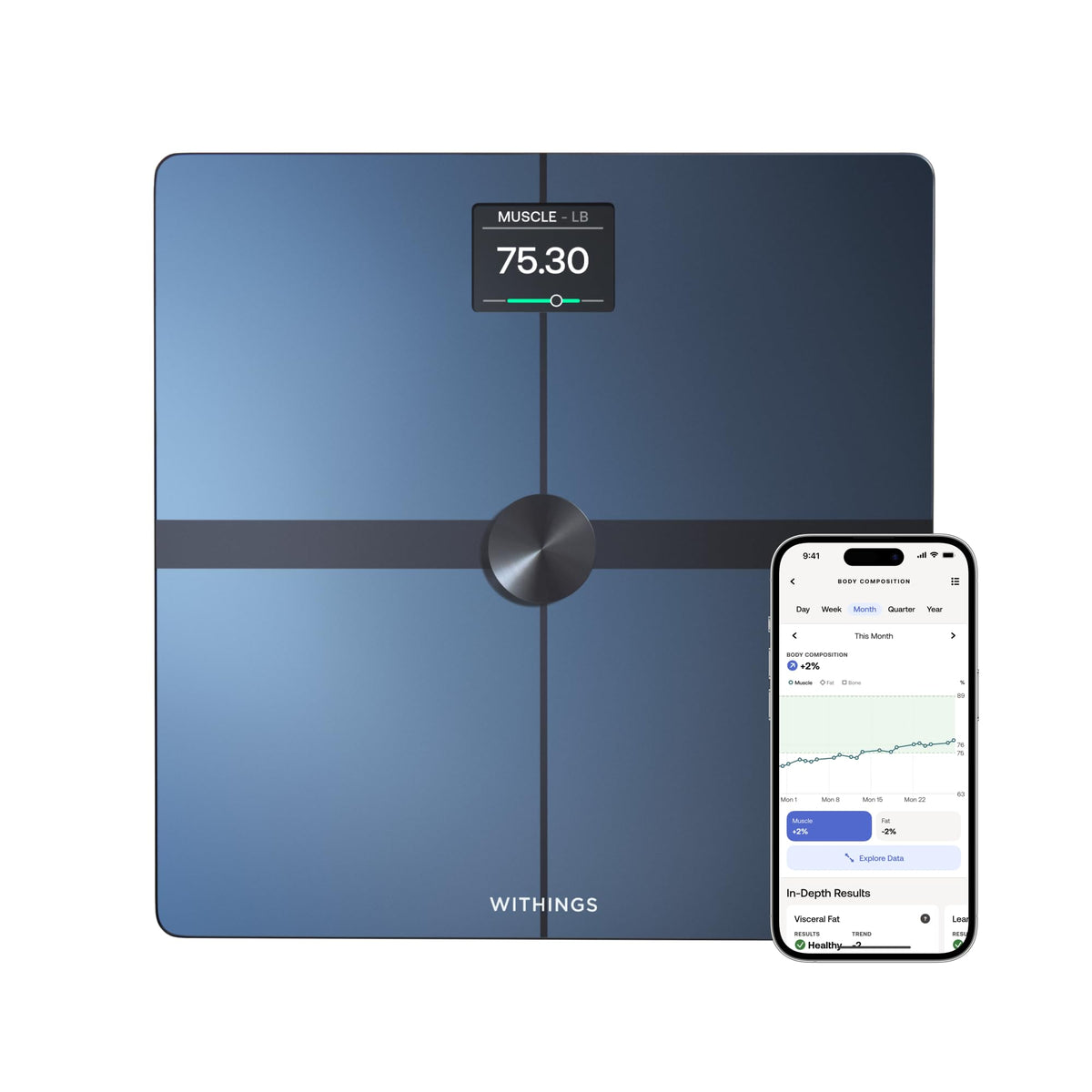 Withings Body Smart Wi-Fi Scale (Visceral Fat, Muscle Mass & Heart Rate)