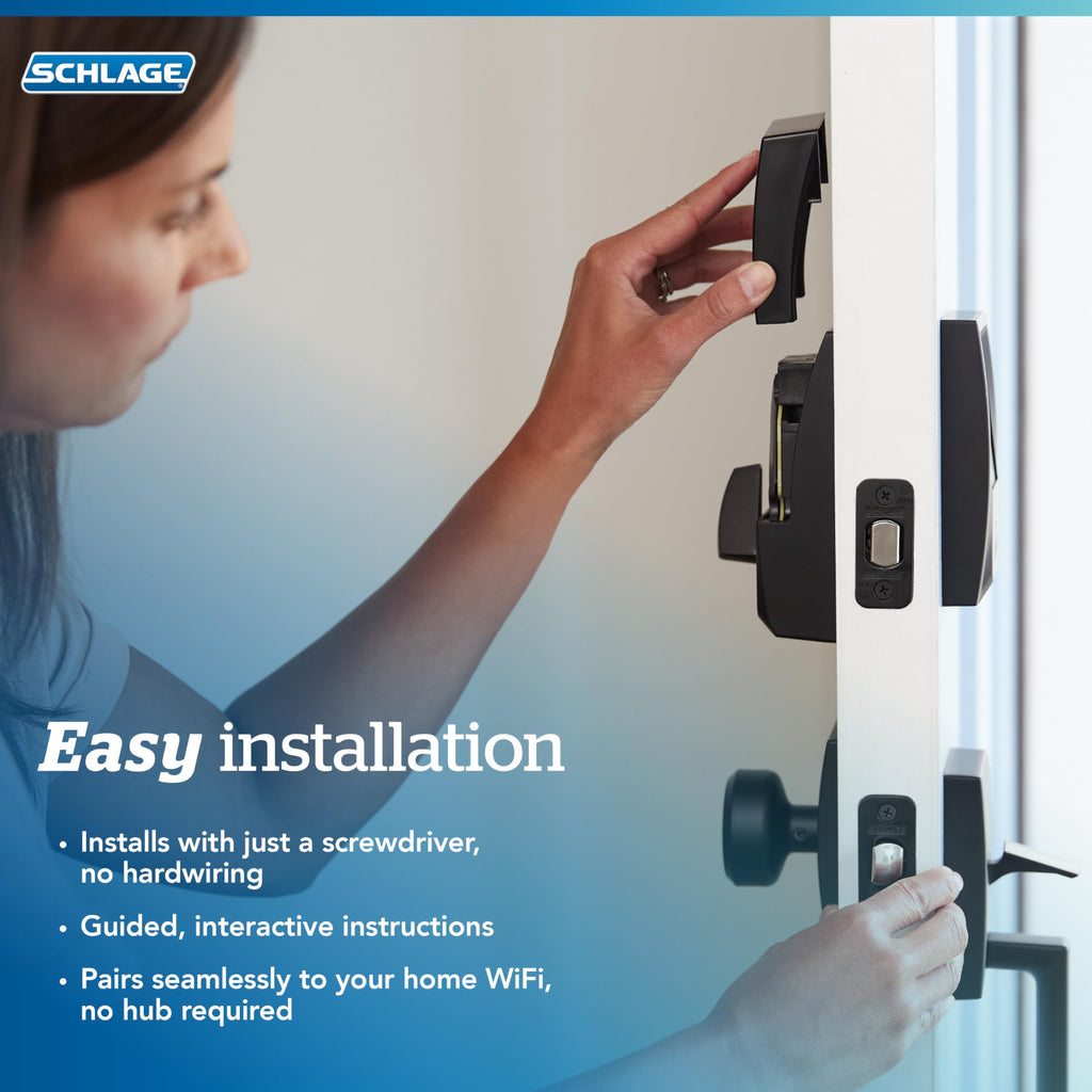 Schlage Encode Plus Smart Wi-Fi Deadbolt (Apple HomeKey Compatible)