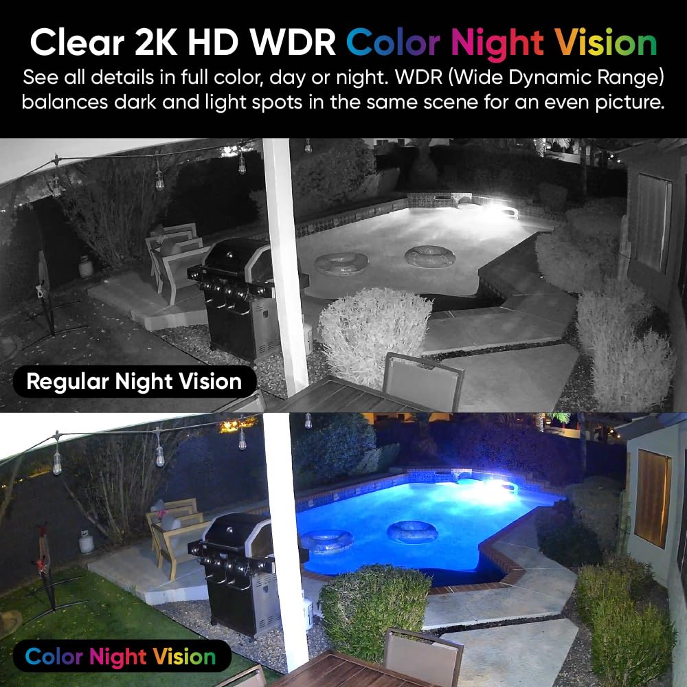 WYZE Cam v4 Smart Home Camera with 2.5K HDR, Built-in Siren & Two-Way Audio