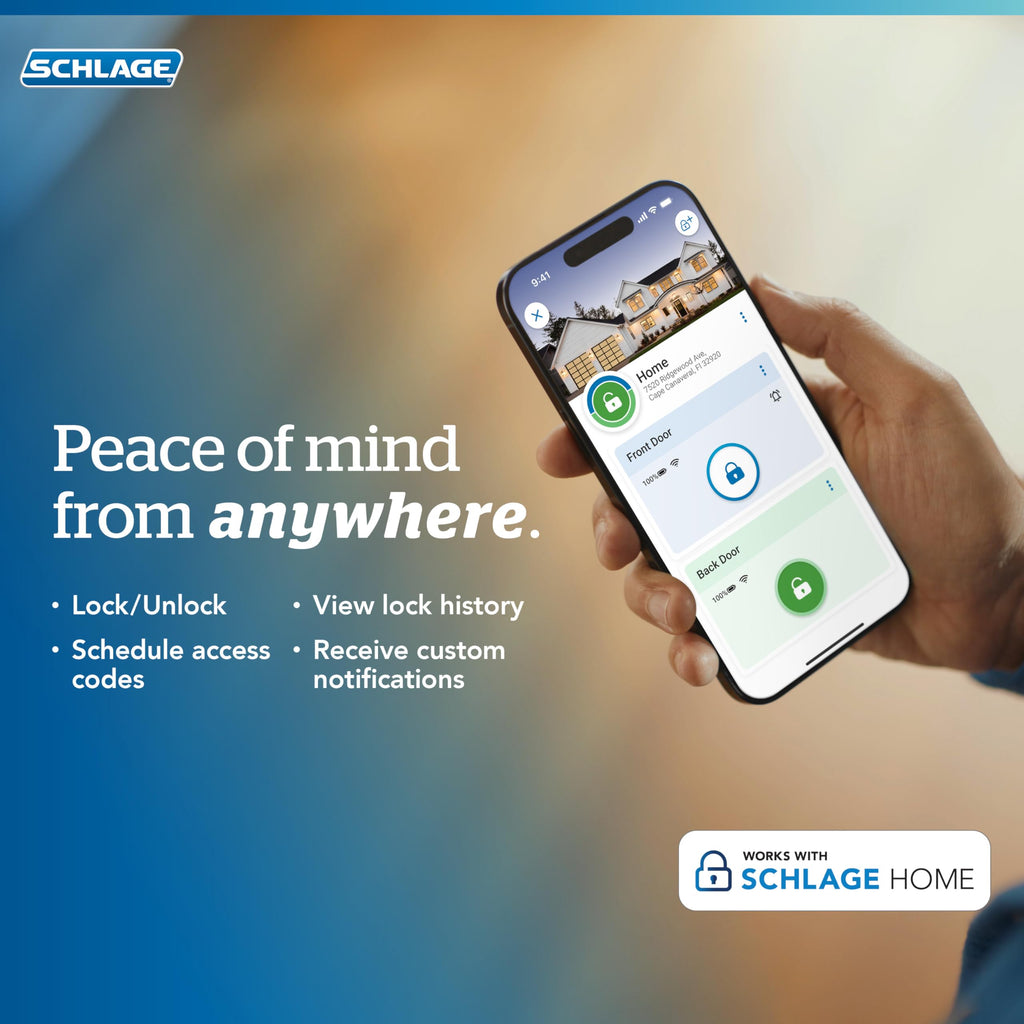 Schlage Encode Plus Smart Wi-Fi Deadbolt (Apple HomeKey Compatible)