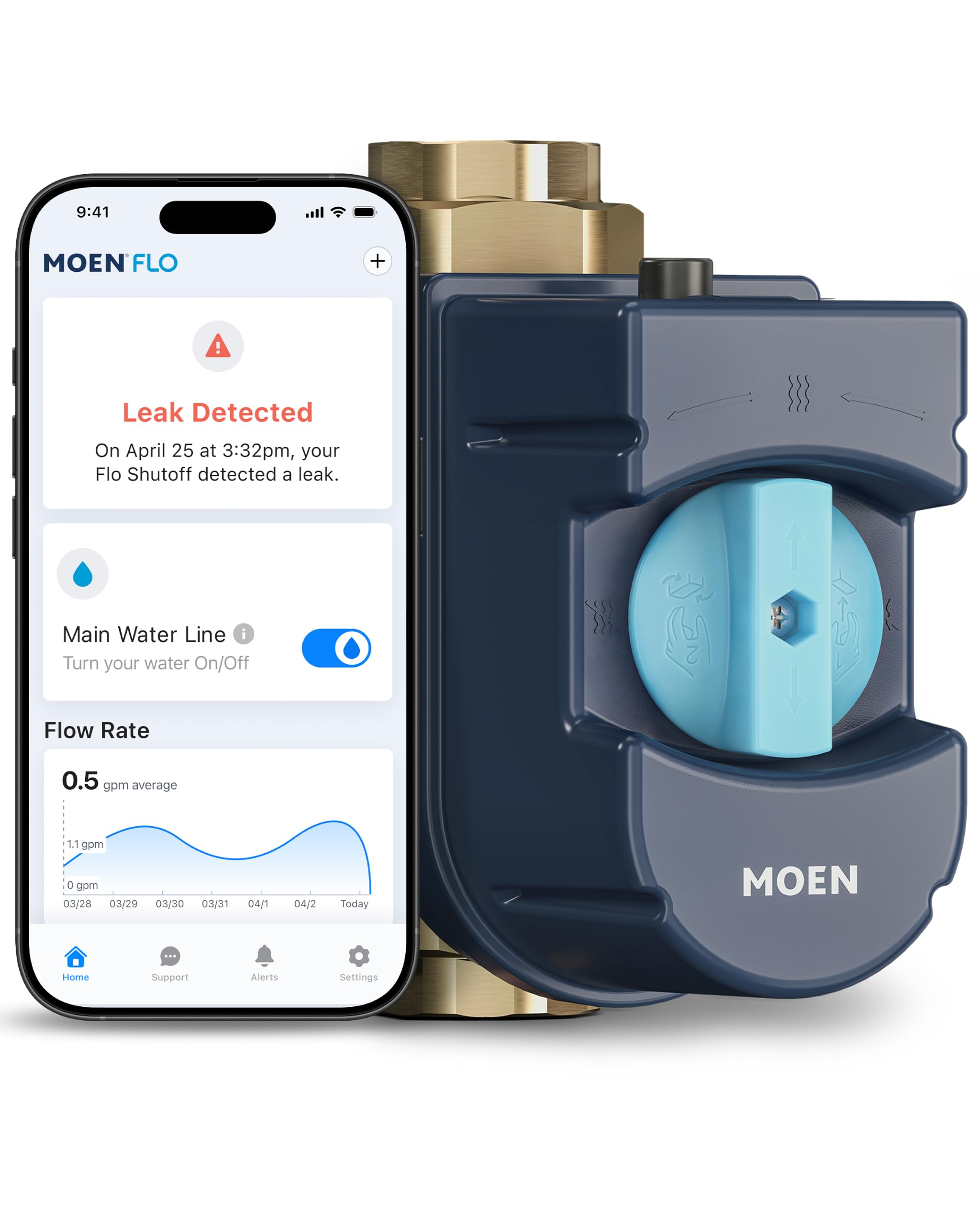 Flo by Moen Smart Water Shutoff – Intelligent Leak Protection