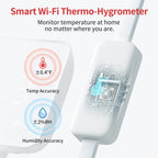 SwitchBot Motorized Smart Curtain Opener + Wireless Climate Sensor Bundle
