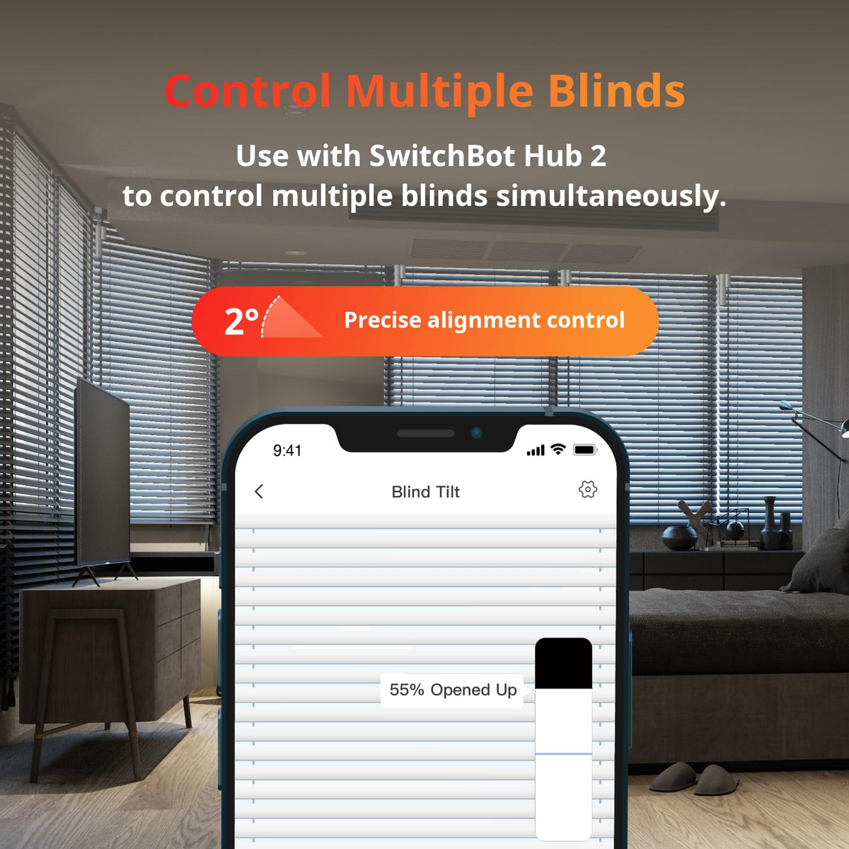 SwitchBot Motorized Smart Curtain Opener + Wireless Climate Sensor Bundle