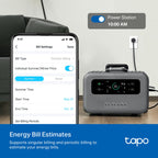 TP-Link Tapo P110M Compact Smart Outlet 4-Pack (15A, Matter & Energy Monitor)