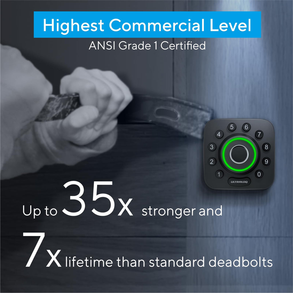 Ultraloq U-Bolt Pro Keyless Wi-Fi Smart Lock with Fingerprint Scanner