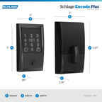 Schlage Encode Plus Smart Wi-Fi Deadbolt (Apple HomeKey Compatible)