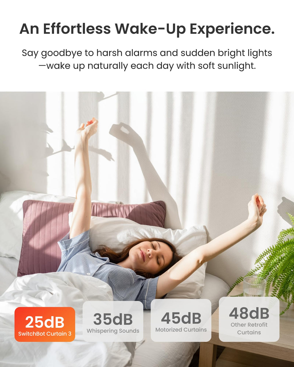 SwitchBot Curtain 3 Bundle – Wake Up to a Smarter Home