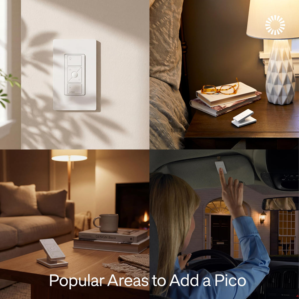 Lutron Caseta Smart Dimmer Starter Kit w/ 1 OG Dimmer, Pico, Bracket & Hub