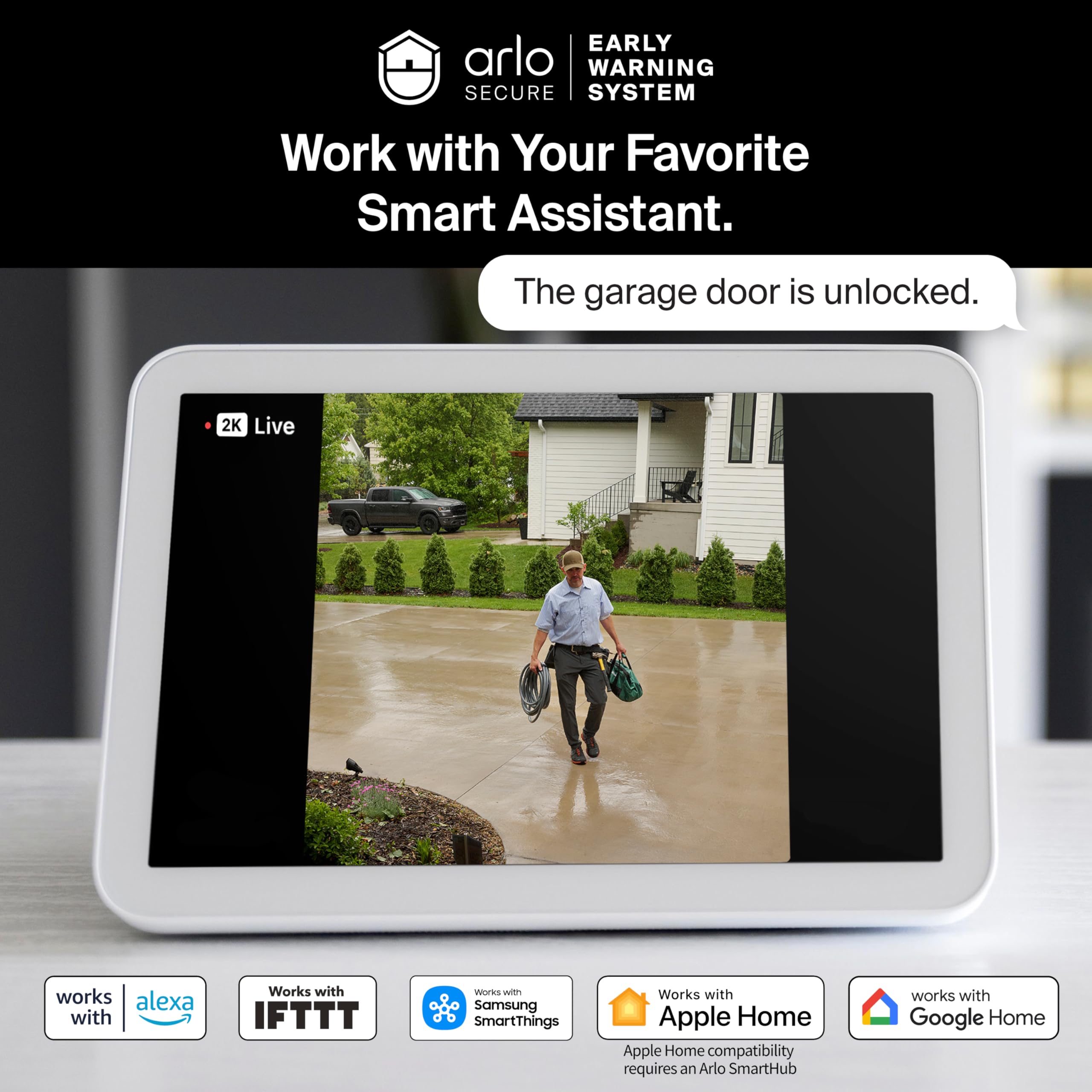 Arlo Essential 2K Wireless Video Doorbell (180° View)