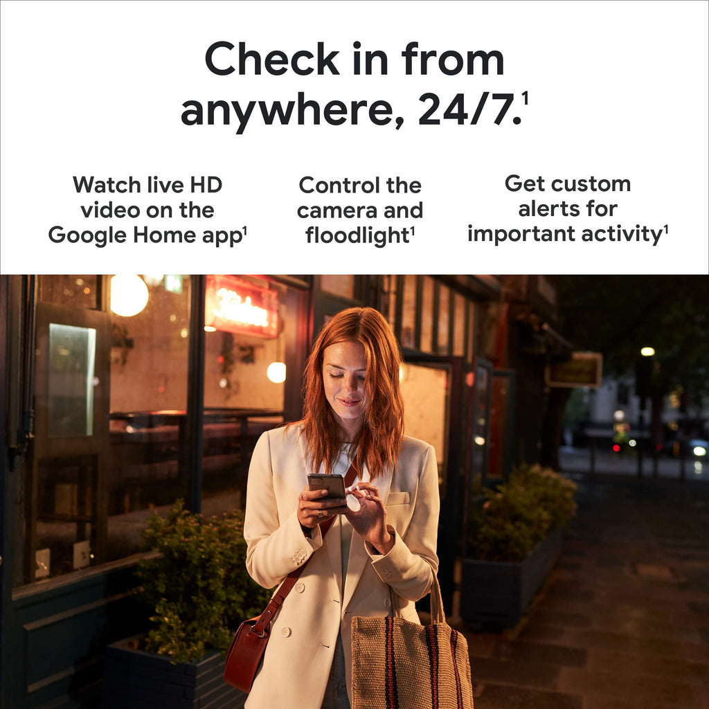 Google Nest Cam with Floodlight – Smart Outdoor Camera with Built-in Intelligence