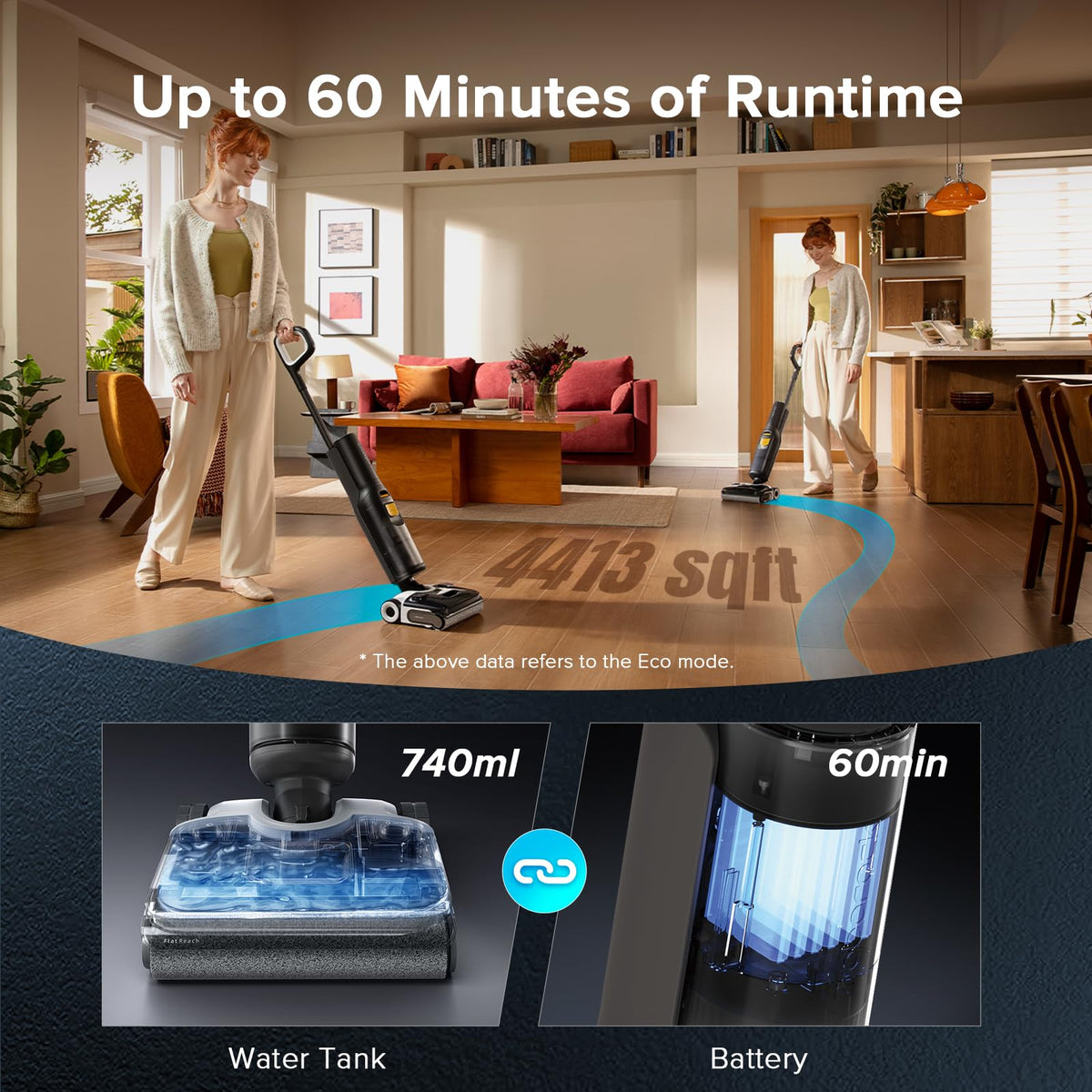 Roborock Wet Dry Vacuum Mop, Cordless Vacuum Cleaner