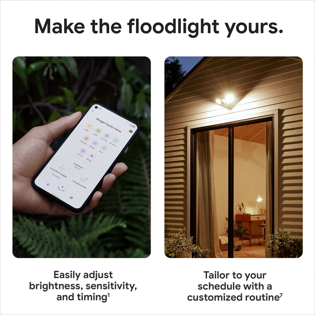 Google Nest Cam with Floodlight – Smart Outdoor Camera with Built-in Intelligence