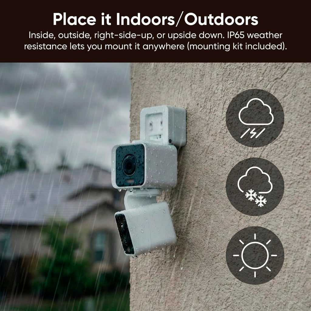 WYZE Cam v4 Smart Home Camera with 2.5K HDR, Built-in Siren & Two-Way Audio