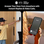 Arlo Essential 2K Wireless Video Doorbell (180° View)